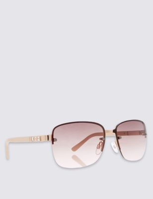 Jewel Rimless Sunglasses